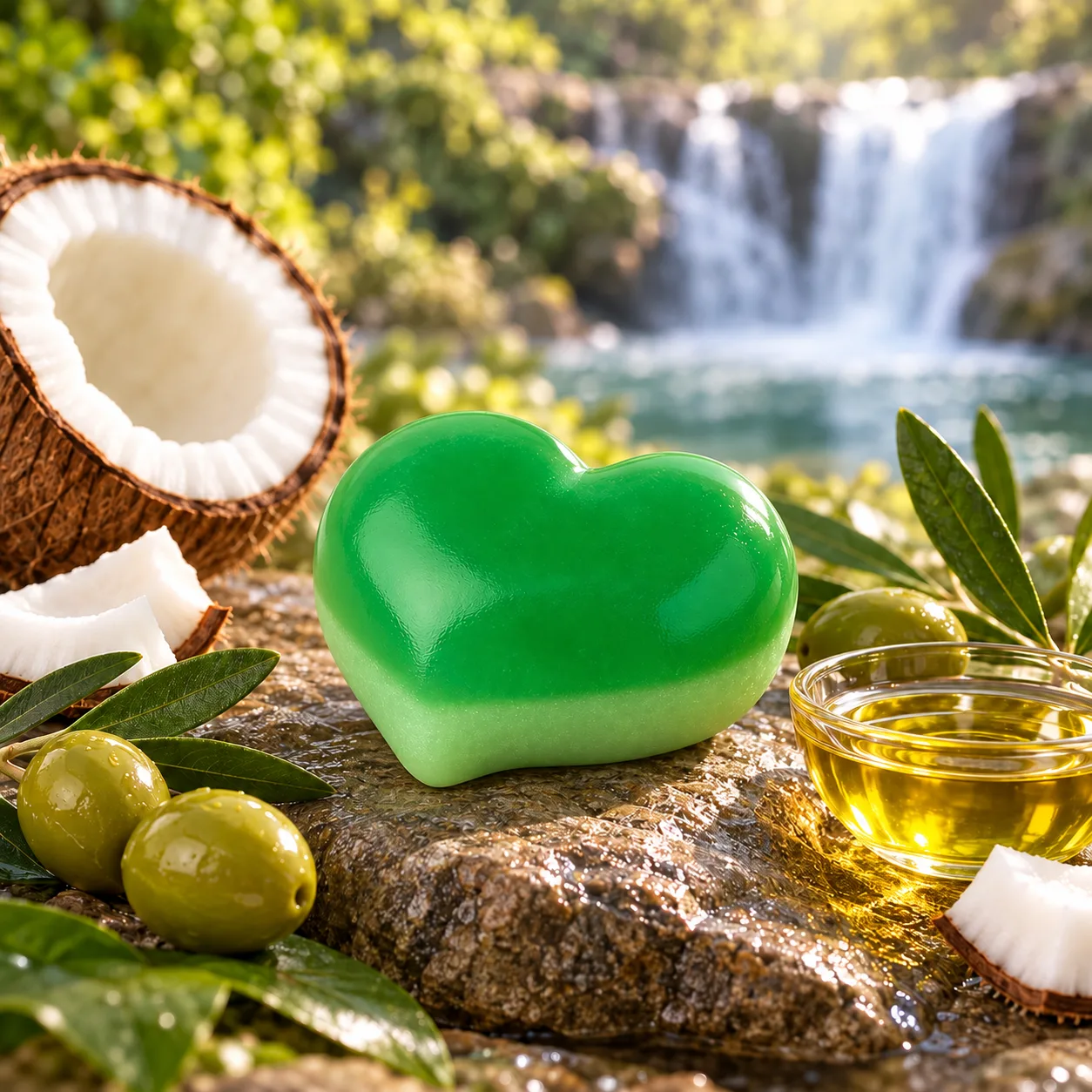 Jabón Corazón de Oliva y Coco